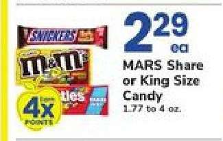 MARS Share or King Size Candy