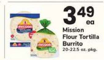 Mission Flour Tortilla Burrito