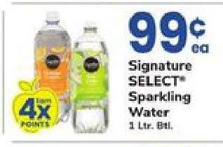 Signature Select Sparkling Water