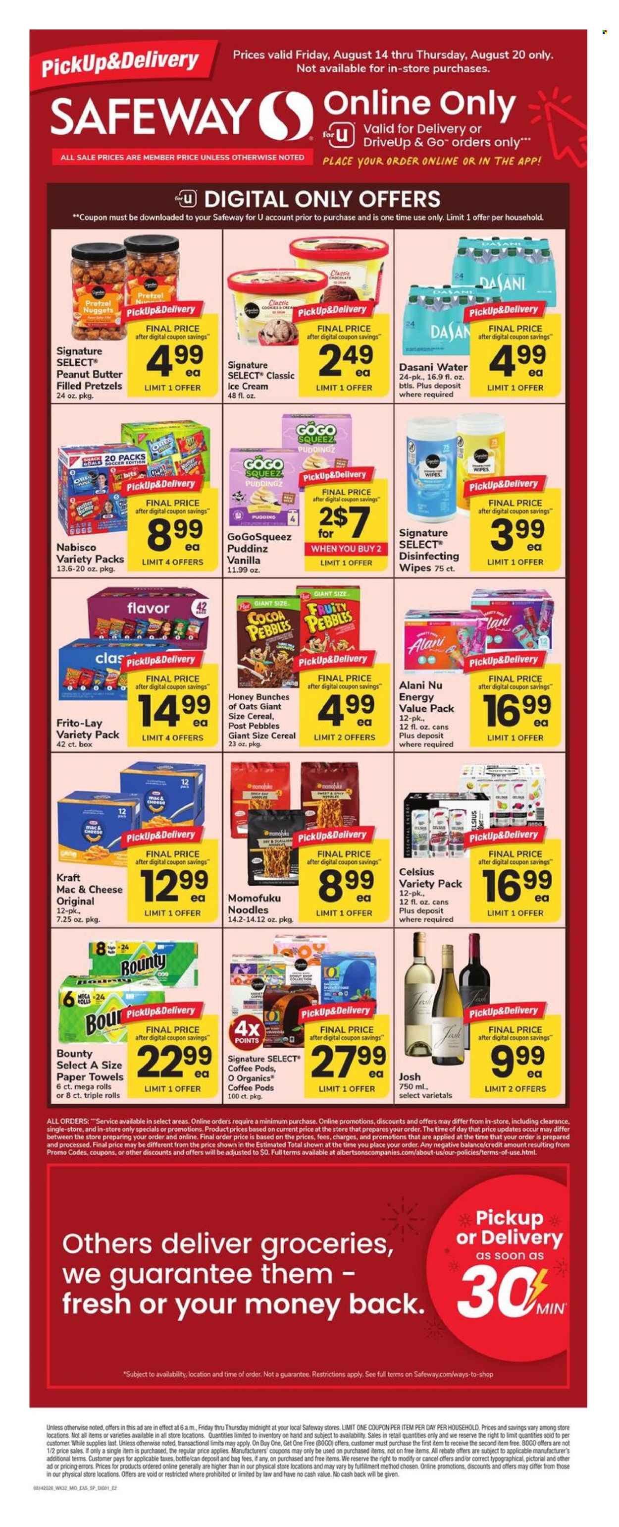Safeway ad - 08/14/2026 - 08/20/2026. Page 1