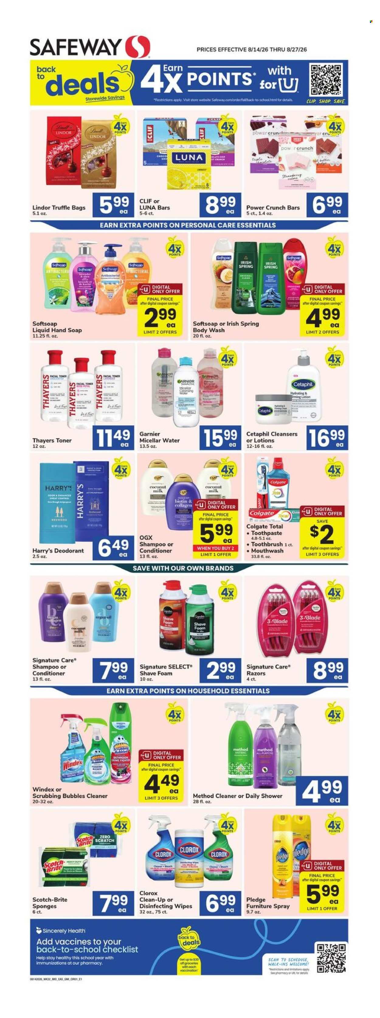 Safeway ad - 08/14/2026 - 08/27/2026. Page 1