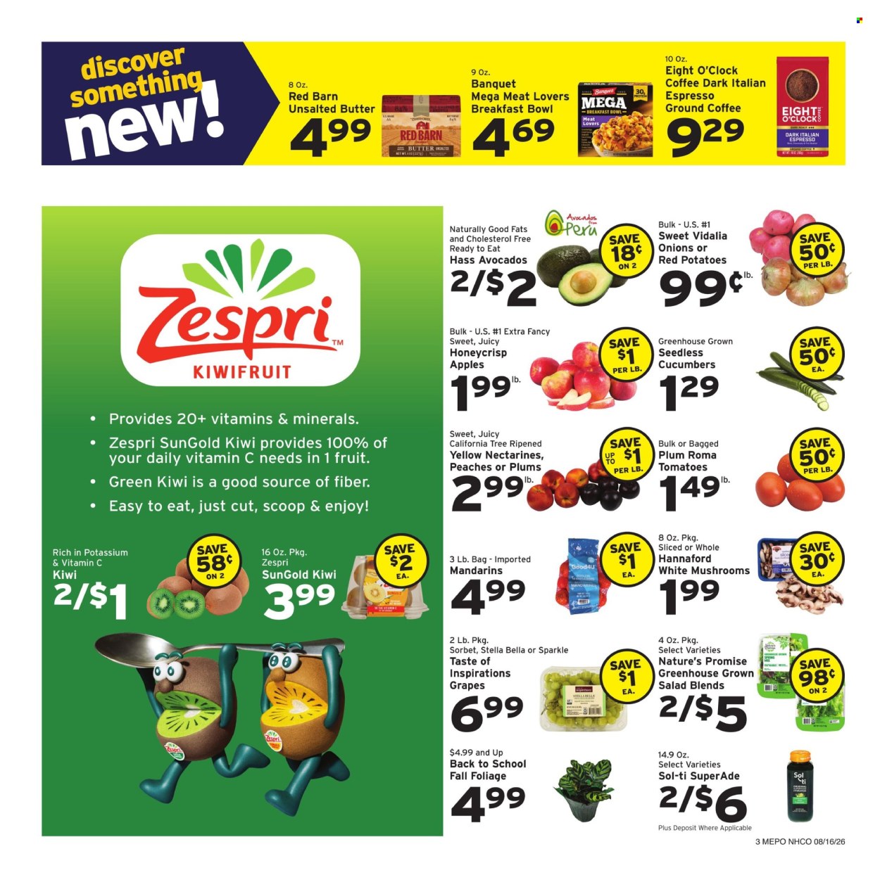 Hannaford ad - 08/16/2026 - 08/22/2026. Page 3