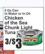 Chicken Of The Sea Chunk Light Tuna