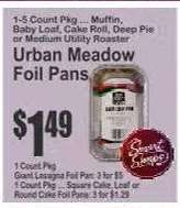 Urban Meadow Foil Pans