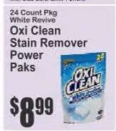 Oxi Clean Stain Remover Power Paks