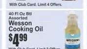Wesson Cooking Oil