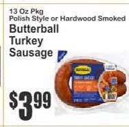 Butterball Turkey Sausage