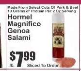 Hormel Magnifico Genoa Salami