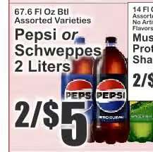 Pepsi or Schweppes