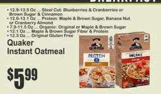 Quaker Instant Oatmeal