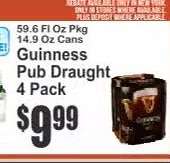 Guinness Pub Draught 4 Pack
