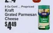 Kraft Grated Parmesan Cheese