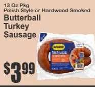Butterball Turkey Sausage