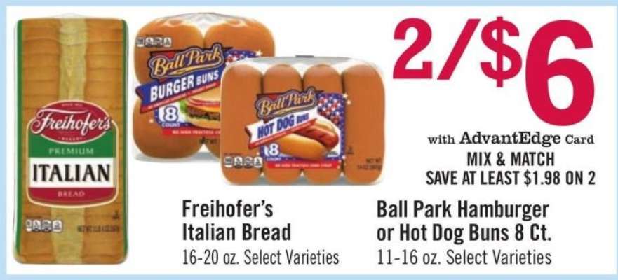 Ball Park Hamburger or Hot Dog Buns 8 Ct.