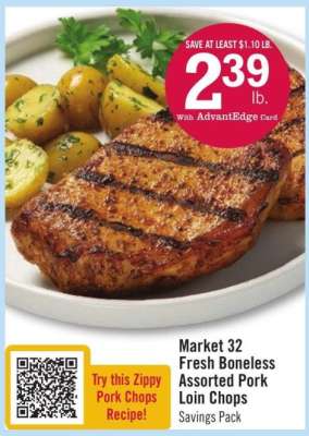 Market 32 Fresh Boneless Assorted Pork Loin Chops