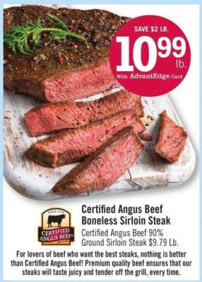Certified Angus Beef Boneless Sirloin Steak