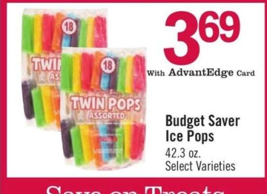 Budget Saver Ice Pops