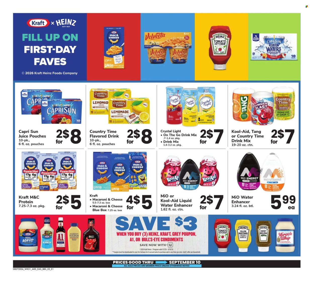 Safeway ad - 08/07/2026 - 09/10/2026. Page 2