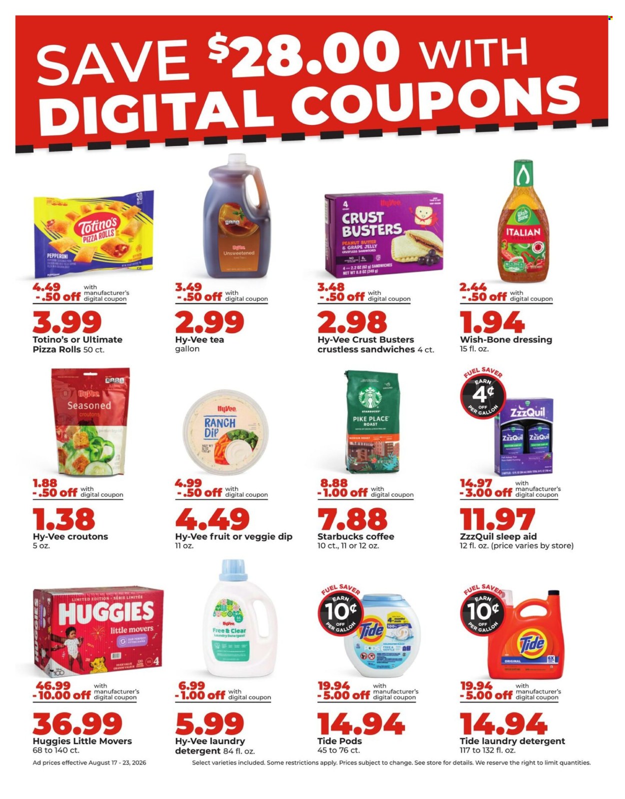 Hy-Vee ad - 08/17/2026 - 08/23/2026. Page 8