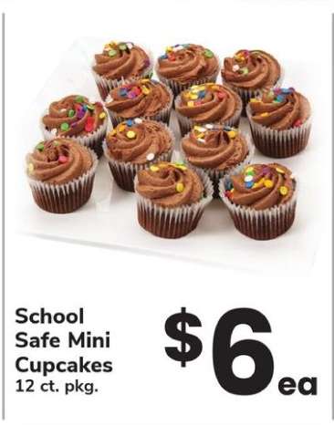 School Safe Mini Cupcakes