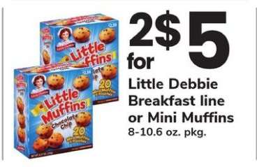 Little Debbie Breakfast line or Mini Muffins