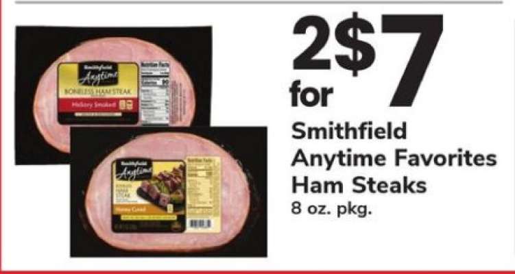 Smithfield Anytime Favorites Ham Steaks
