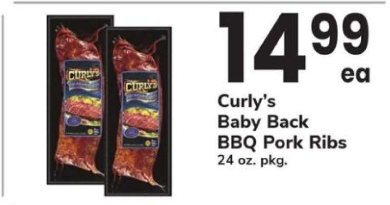 Curly’s Baby Back BBQ Pork Ribs
