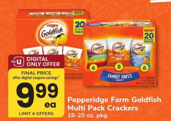 Pepperidge Farm Goldfish Multi Pack Crackers