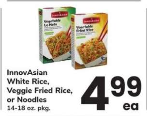 InnovAsian White Rice, Veggie Fried Rice or Noodles