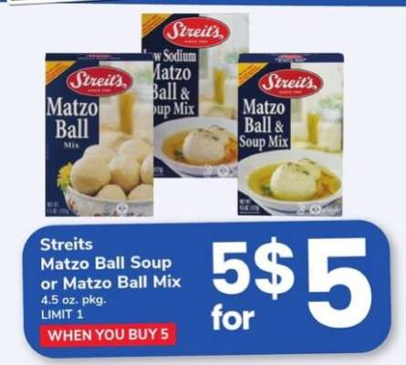 Streits Matzo Ball Soup or Matzo Ball Mix