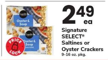Signature SELECT Saltines or Oyster Crackers
