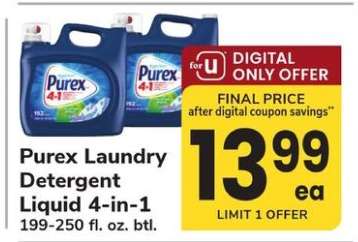 Purex Laundry Detergent Liquid 4-in-1