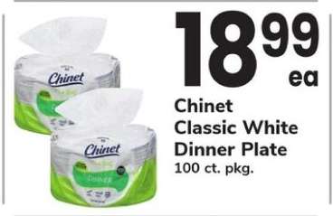Chinet Classic White Dinner Plate