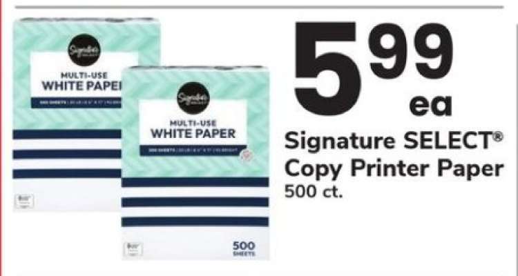 Signature SELECT Copy Printer Paper