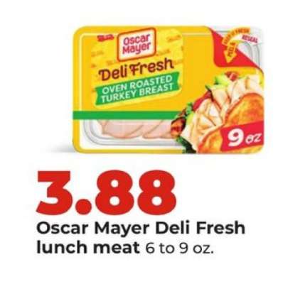 Oscar Mayer Deli Fresh Lunch Meat
