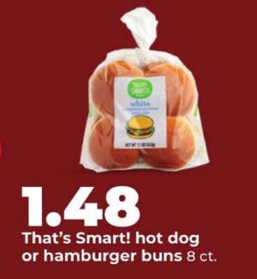 That's Smart! hot dog or hamburger buns