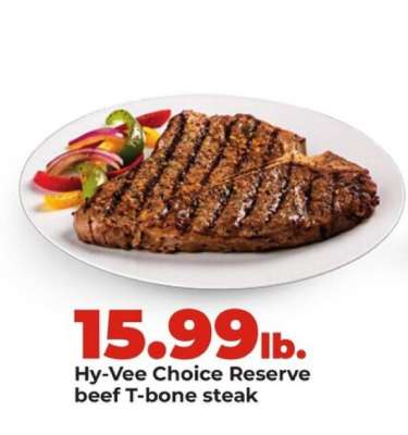 Hy-Vee Choice Reserve beef T-bone steak
