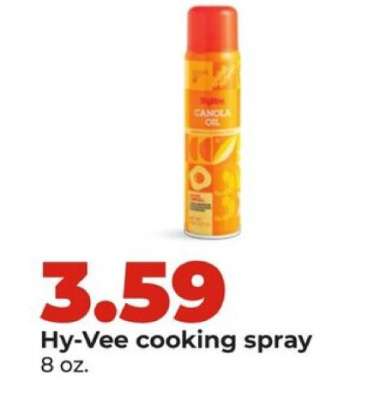 Hy-Vee cooking spray