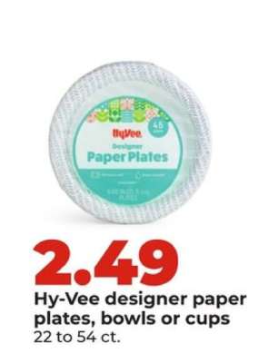 Hy-Vee Designer Paper Plates