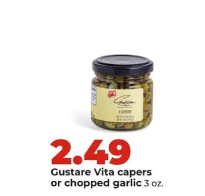 Gustare Vita capers or chopped garlic