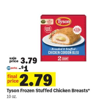 Tyson Frozen Stuffed Chicken Breasts