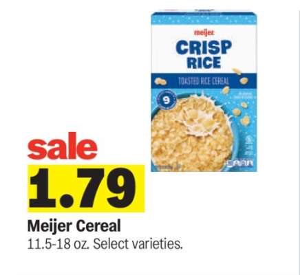 Meijer Cereal