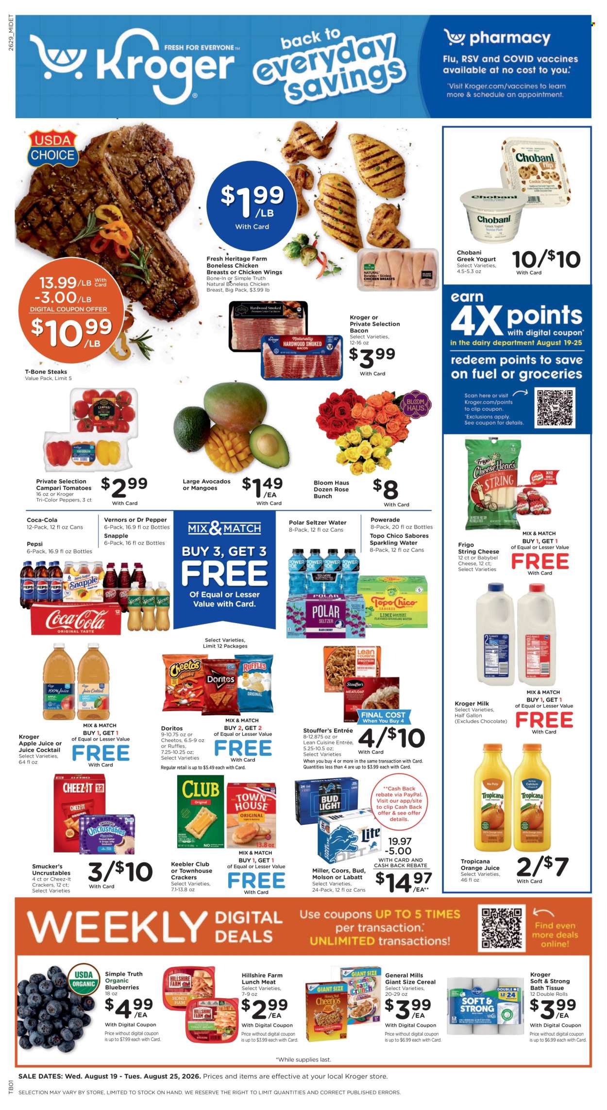 Kroger ad - 08/19/2026 - 08/25/2026. Page 1