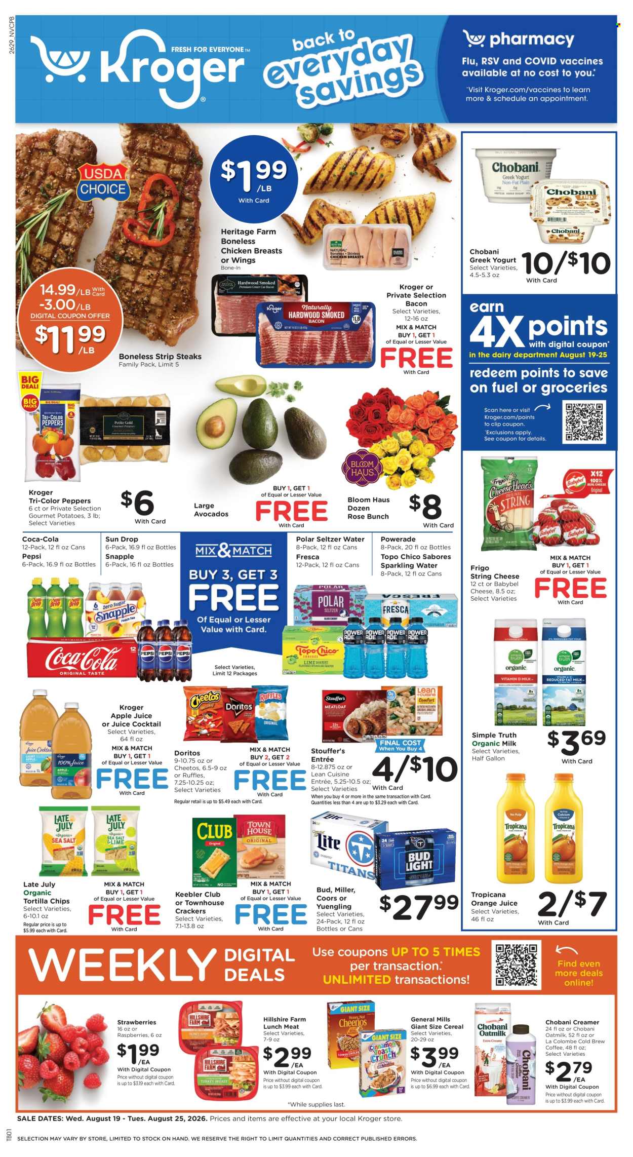 Kroger ad - 08/19/2026 - 08/25/2026. Page 1