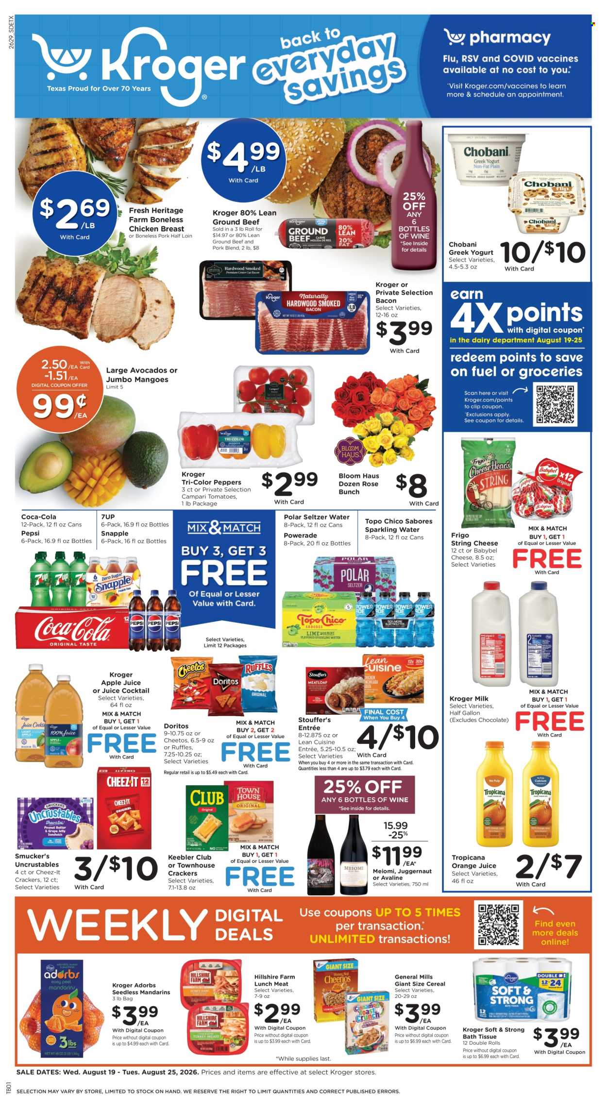 Kroger ad - 08/19/2026 - 08/25/2026. Page 1