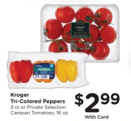 Kroger Tri-Colored Peppers