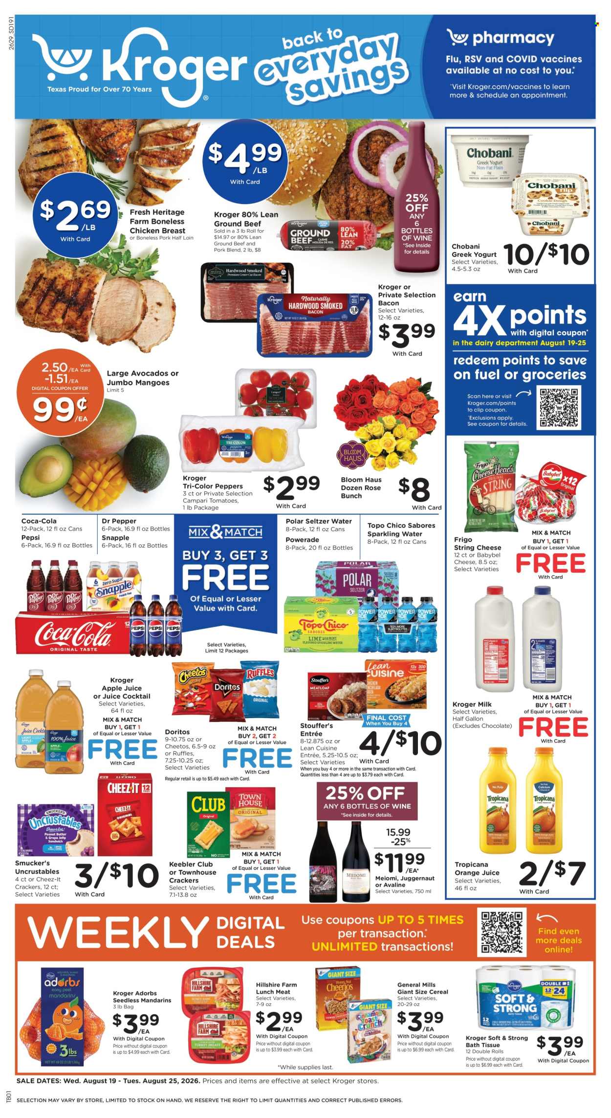 Kroger ad - 08/19/2026 - 08/25/2026. Page 1