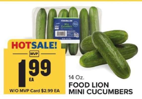 FOOD LION MINI CUCUMBERS