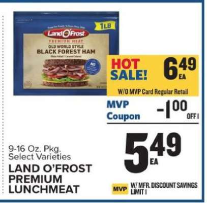 Land O'Frost Premium Lunchmeat
