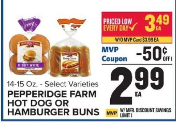 Pepperidge Farm Hot Dog or Hamburger Buns